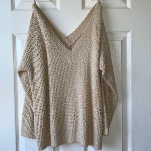 VICI Size S/M Deep V Knit Sweater